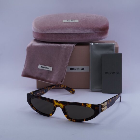 Miu Miu MU07ZS VAU06B Sunglasses Honey Havana Geometric Frame - Picture 12 of 12